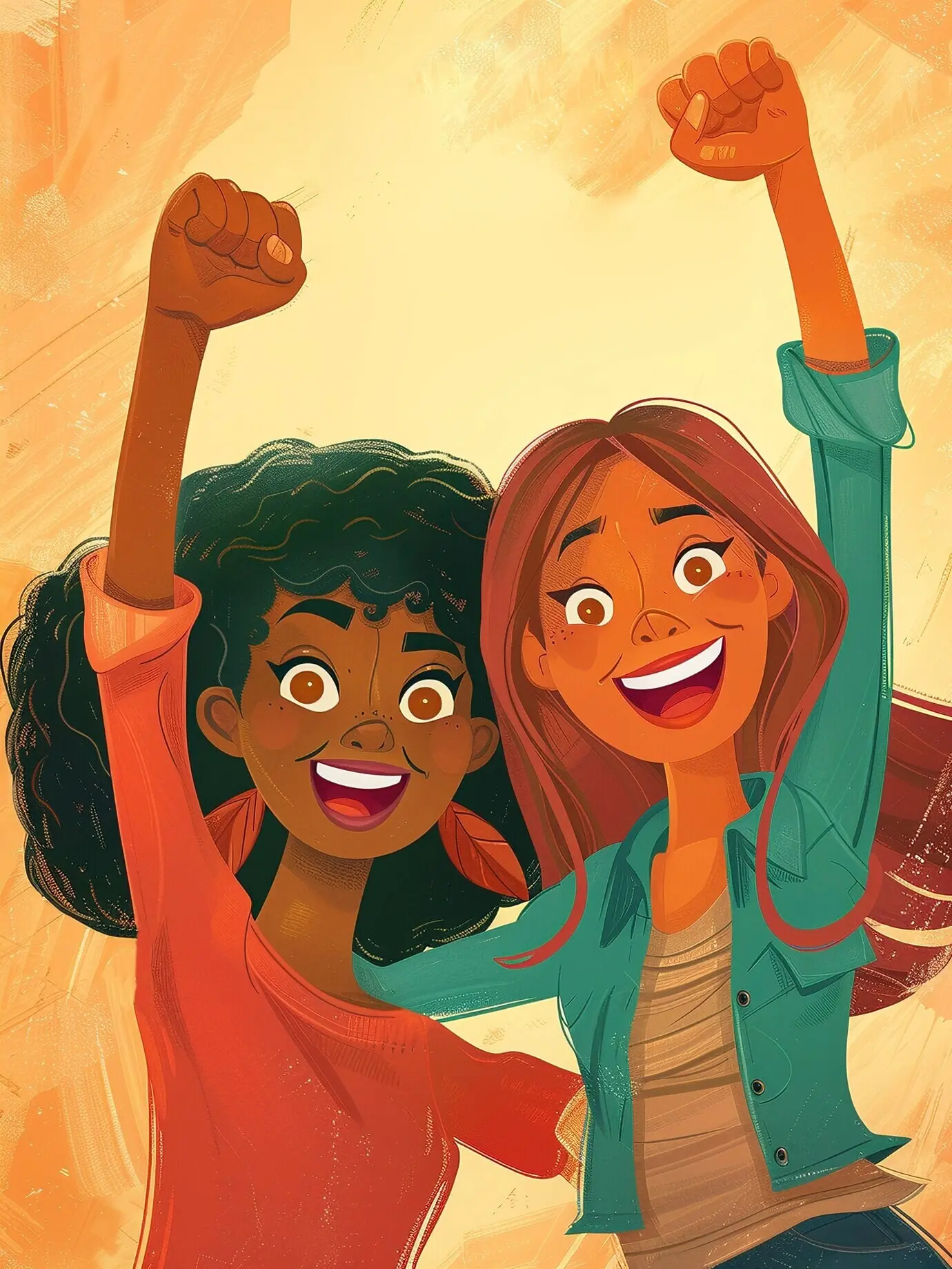 Digitale Kunst zur Feier des Internationalen Frauentags und für Frauenrechte